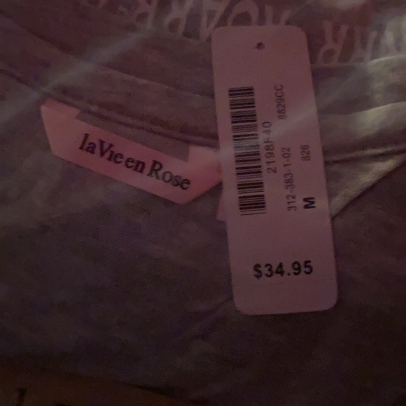 Women’s la vie en rose size medium 2 piece pajama set - camisole and boxers (2) - Picture 4 of 4